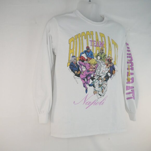 Bucciarati Team Long T-Shirt Med Sz Jojo's Bizarre Adventure Napoli Golden Wind - Picture 2 of 9